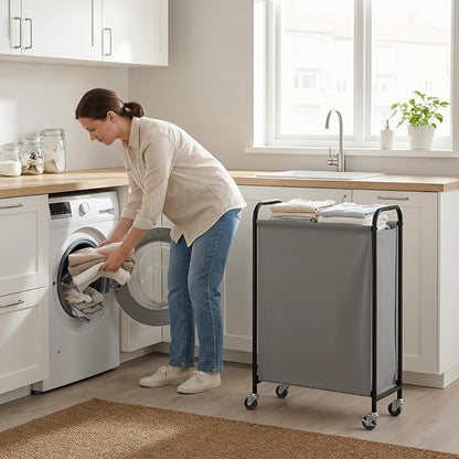 GRANNY SAYS 80L Laundry Hamper, Slim Laundry Basket - Image 8