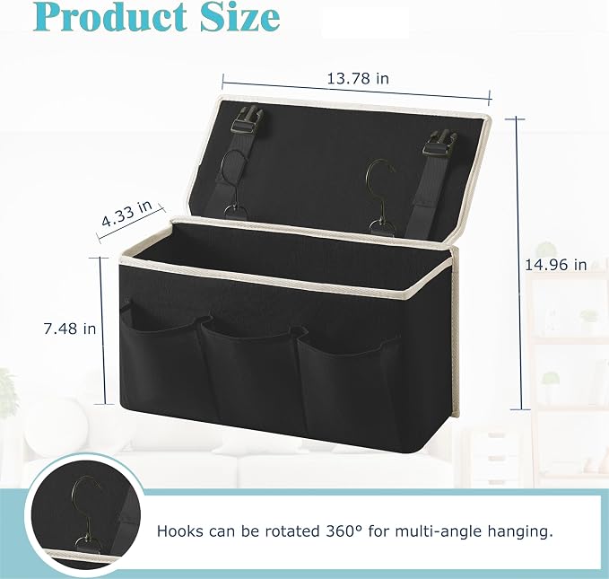 Bedside Caddy/Bedside Storage Organizer Hanging Bag - Image 2