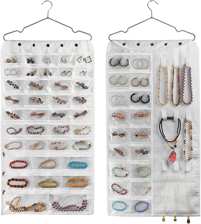 BB Brotrade Hanging Jewelry Organizer, Accessories Organizer, 56 Pocket by BB+Brotrade