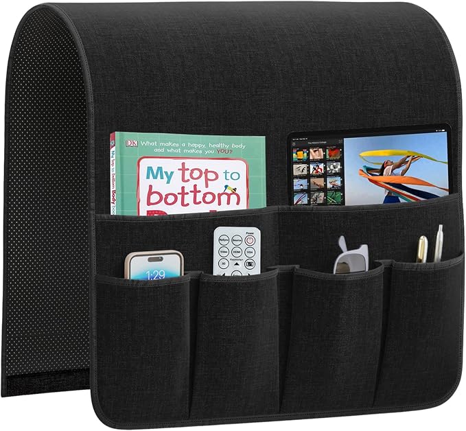 Armrest Organizer Non Slip Remote Control Holder Arm Chair Couch Caddy by QingLemon
