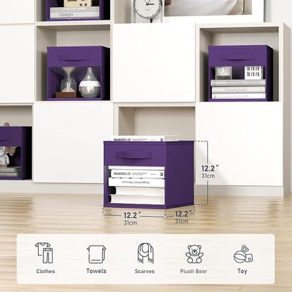 DIMJ Cube Bins, 12.2-Inch Storage Bins Cubes - Image 2