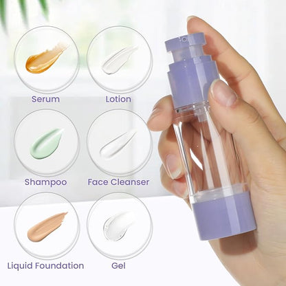 1oz 30ml Airless Pump Bottles, Refillable Leak Proof Travel Pump Bottle - Image 2