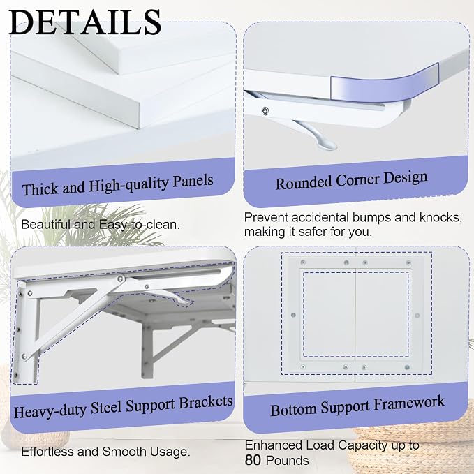 TEAMIX Wall Mounted Desk - Image 6