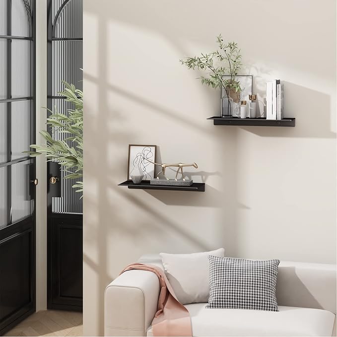Danpoo 12 inch Metal Floating Shelves - Image 2