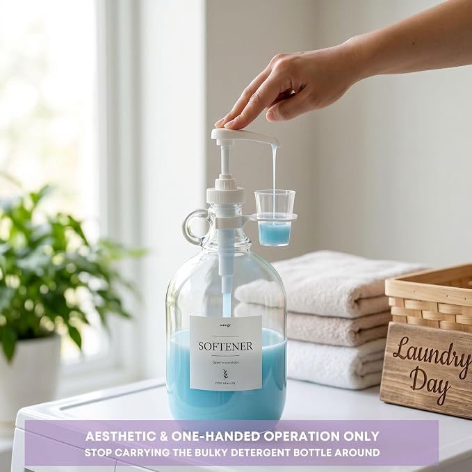 2 Pcs Glass Liquid Laundry Detergent Dispenser - Image 2