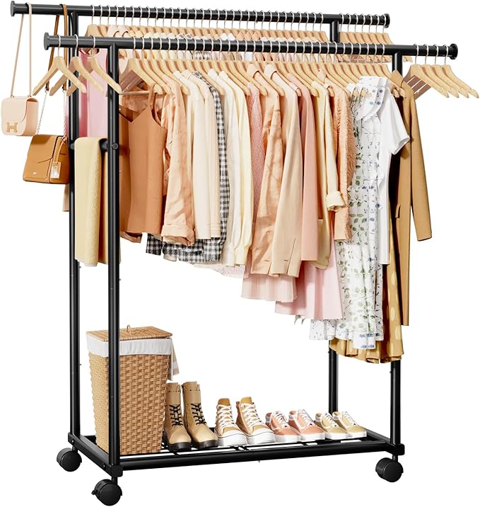 Sakugi Double Rods Clothes Rack by Sakugi