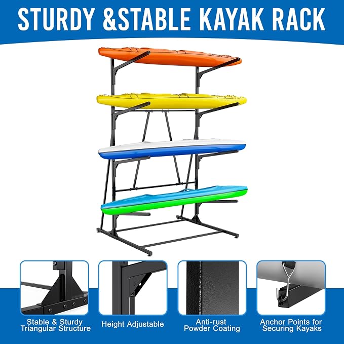 Kayak Storage Rack, Kayak Wall Mount Rack, Kayak Rack - Image 3