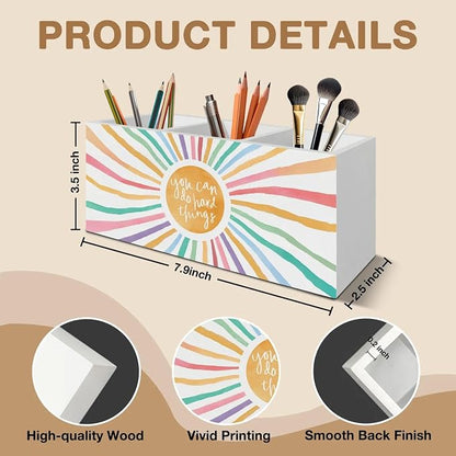 Boho Colorful Sunshine Pen Pencil Holder Organizer - Image 7