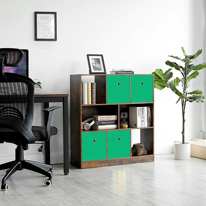 Foldable Storage Cubes Bins, 11 Inch Cloth Storage Cube Fabric Storage Box - Image 4