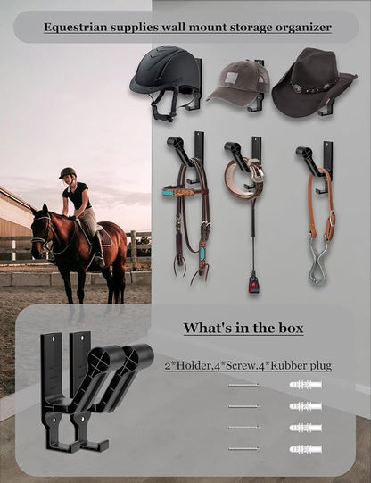 Universal Helmet Wall Mount Organizer 2 Pack, Helmet Rack - Image 7