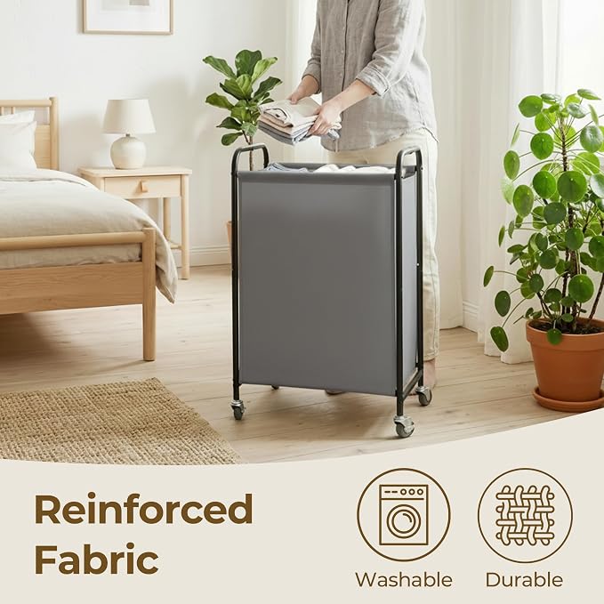 GRANNY SAYS 80L Laundry Hamper, Slim Laundry Basket - Image 4