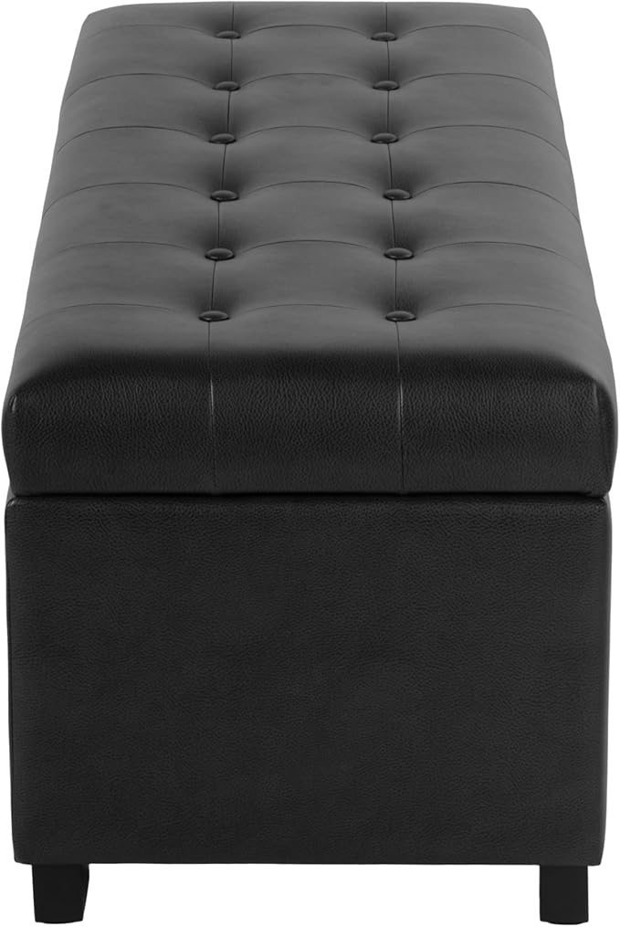 HomePop 46" Tufted Storage Bench - Image 7