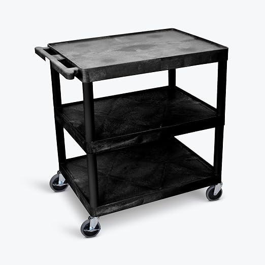 FSE 373-TC222-B Large Flat Shelf Cart by FoodServiceEssentials