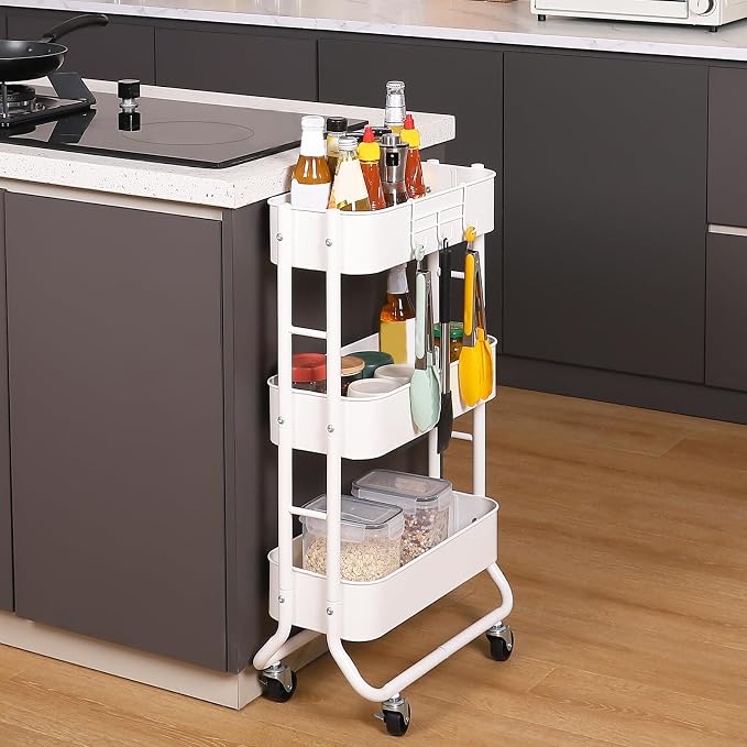 MAX Houser Slim 3-Tier Rolling Utility Cart - Image 7