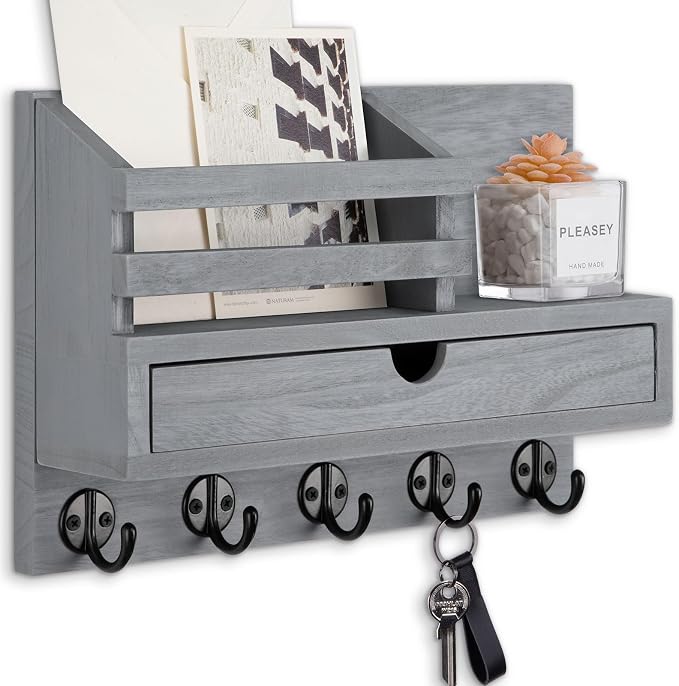Key Holder Wall Mount, Mail Holder by Lucundm