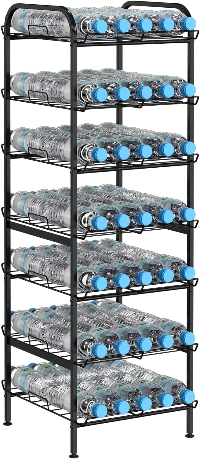 BTY Water Bottle Organizer 7 Tier Freestanding Water Bottle Storage Organizer - Image 8