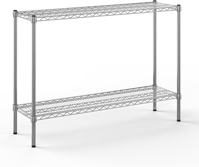 14" Deep x 48" Wide x 34" Height Wire Shelving Kit | 2-Tier | NSF Commercial by Regal+Altair
