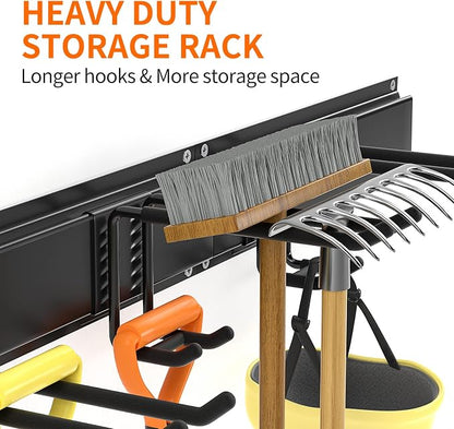 Garage Tool Organizer Wall Mount, Yard Garden Tool Organizer, Adjustable Tool - Image 2