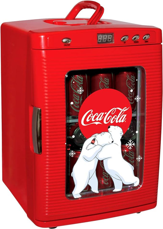 Coca-Cola 25L Retro Mini Fridge Polar Bear Design Portable Cooler/Warmer by Koolatron