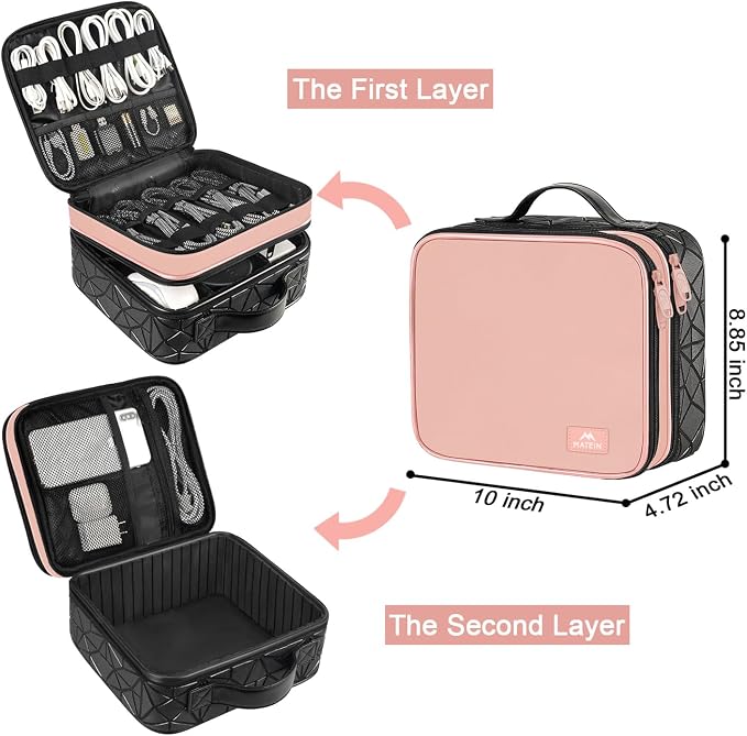 MATEIN Cord Organizer Box with Adjustable Divider, DJ Gear Bag | DJ Cable File - Image 3