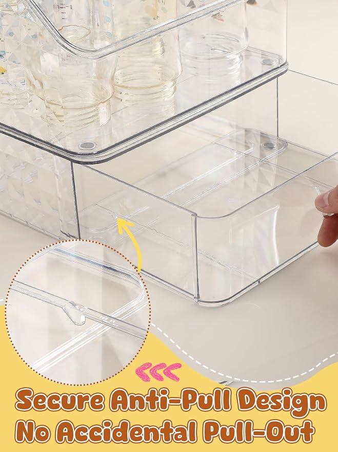 Flip-top Baby Bottle Organizer for 6 to 8 Bottles - Image 5
