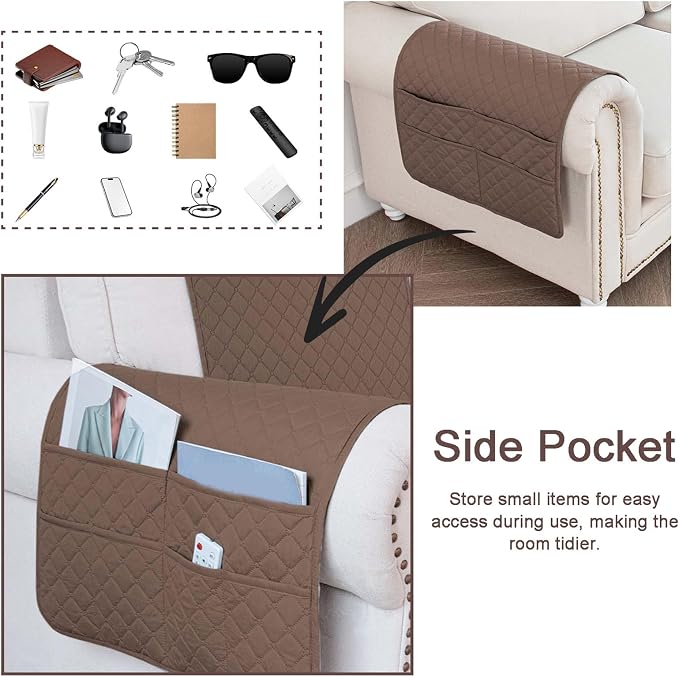 Waterproof Sofa Armrest Cover Headrest Cover - Image 5
