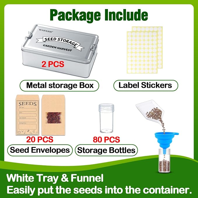 2 Pack Seed Storage Organizer Box - Image 2