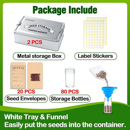 2 Pack Seed Storage Organizer Box - Image 2