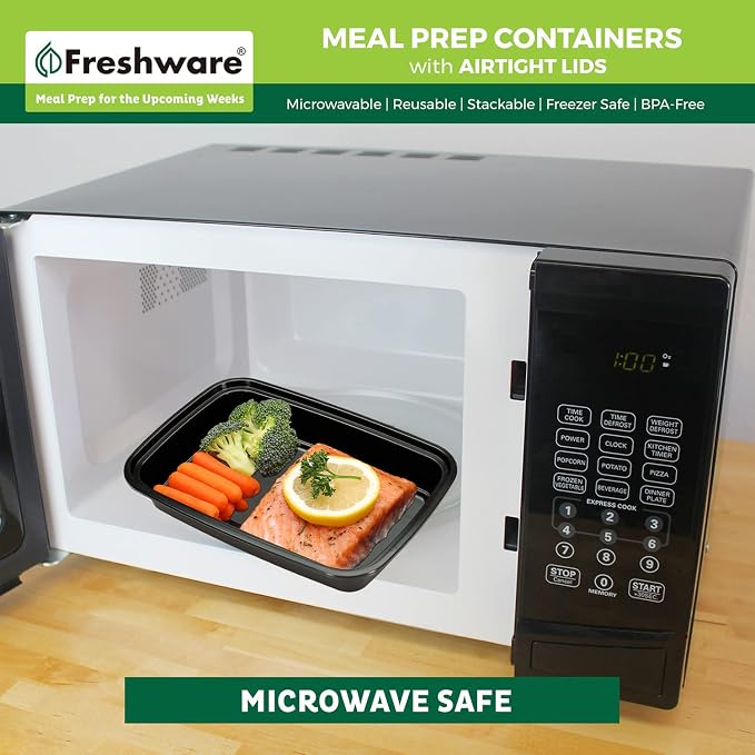 Freshware Meal Prep Containers 1 Compartment Food Storage Containers - Image 6