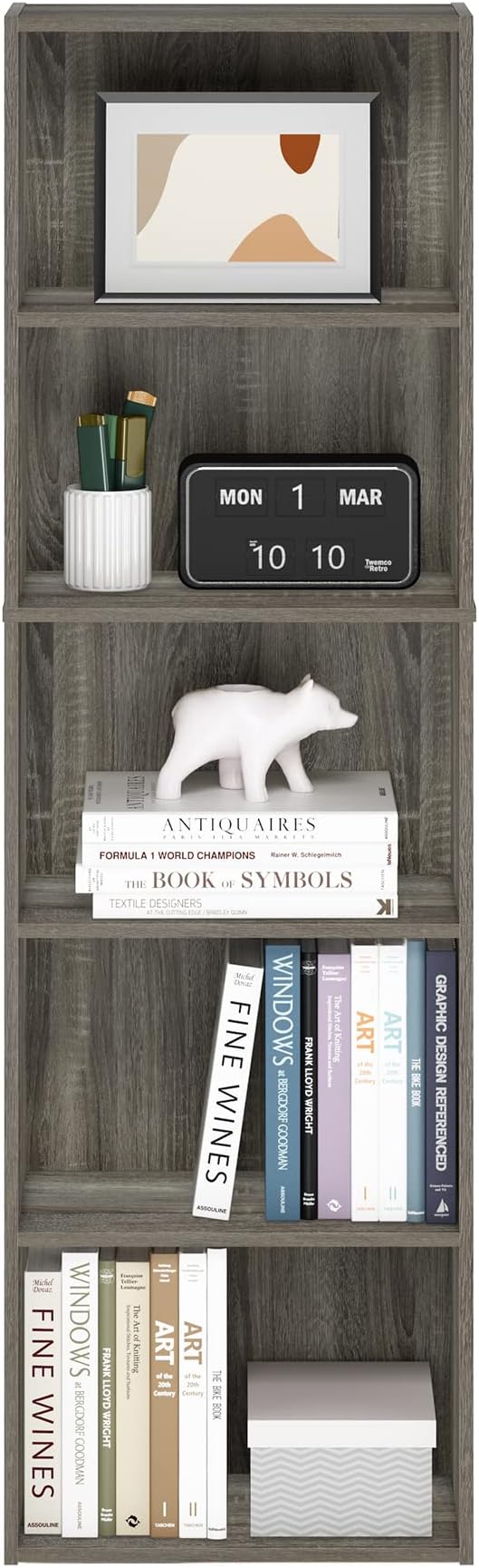 Furinno LUDER Book Shelf, 5-Cube Bookshelf, Bookcase - Image 4