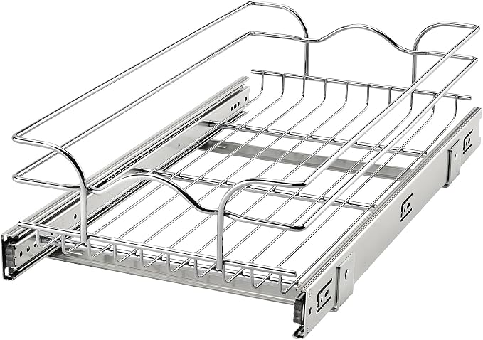 Rev-A-Shelf Pullout Kitchen Cabinet Drawer and Rolling Organizer Cabinet Pantry by Rev-A-Shelf