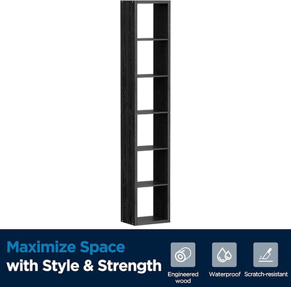 6 Cube Storage Organizer Single Row, Cube Shelf - Image 8