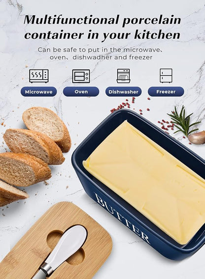Butter Dish with Lid: Large Butter Container - Image 4
