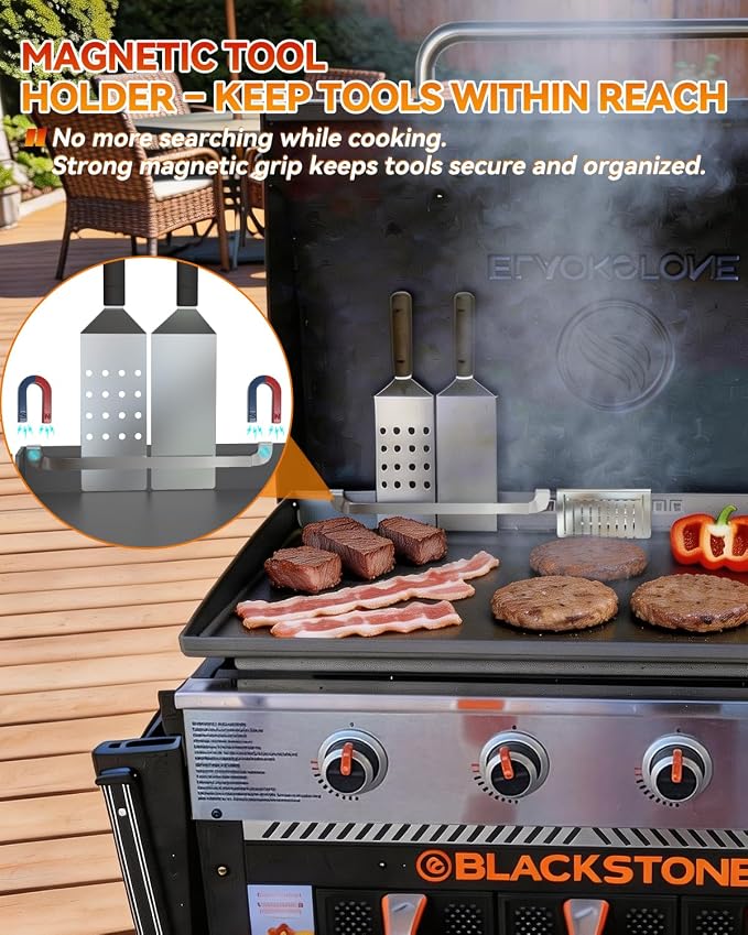 Griddle Accessories Set for Blackstone 17 22 28 36 Inch – 12 Aluminum Grease - Image 5
