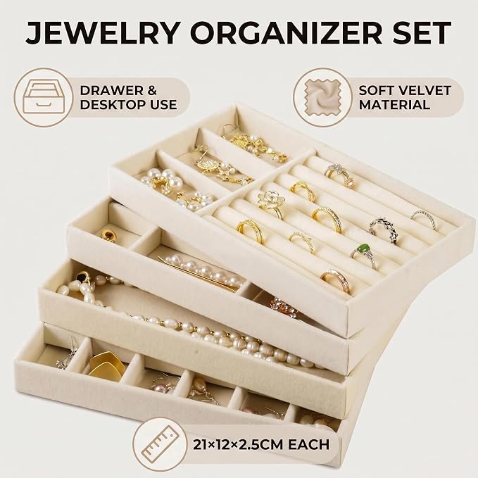 Stackable Jewelry Organizer Trays - Image 4