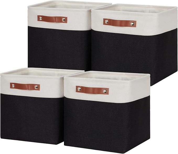 HNZIGE Foldable Storage Basket set, Fabric Storage Baskets by HNZIGE