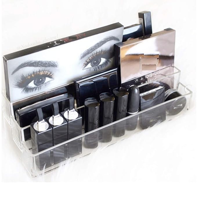 byAlegory Tiered Acrylic Eyeshadow Palette Makeup Organizer | 3 Tier Cosmetic - Image 4