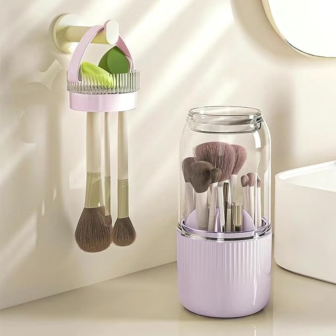 360 Rotating Makeup Brush Holder Organizer, Makeup Brush Holder by Unknown
