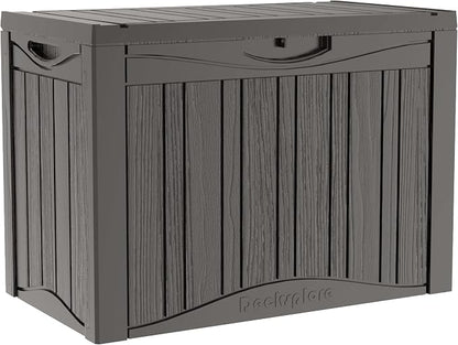 45 Gallon Deck Box, Resin Outdoor Indoor Waterproof Storage Box, Lockable by Kdymod
