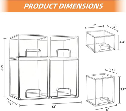 Baby Bottle Organizer, 4 Pack Bottle Storage Organizer Baby - Image 3