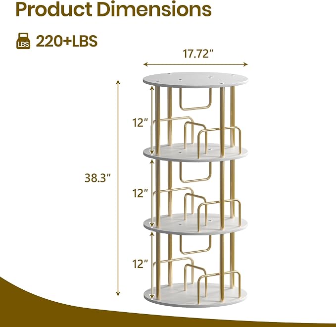 Rotating Bookshelf, Revolving Bookcase - Image 2