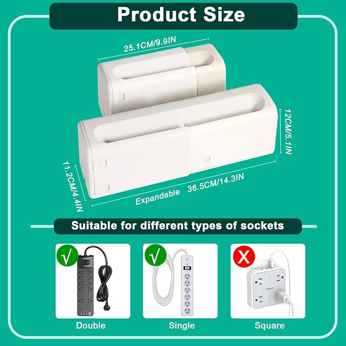 Improved Power Strip Cover Box 丨Outlet Covers Baby Proofing丨Outlet Cover - Image 6