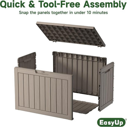 EasyUp 50 Gallon Outdoor Storage Box, Outdoor Deck Boxes - Image 5