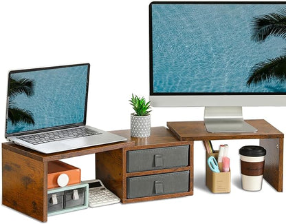 TEAMIX Dual Monitor Stand Riser by TEAMIX
