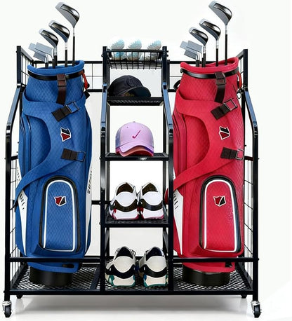 Golf Bag Storage Organizer Stand by Unknown