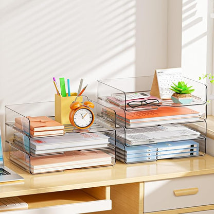 YKLSLH 4 Trays Paper Organizer Letter Tray - Image 4