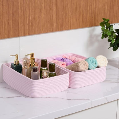 Large Shallow Organizing Baskets 15x11x5.1 Inches - Image 6