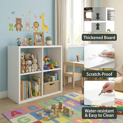 WannabeMyself【2026 Wooden Thick Frame】 4 Cube Storage Organizer - Image 3