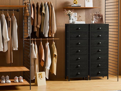 Furnulem Bedroom Dresser, Tall Chests of Drawers - Image 2