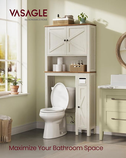 VASAGLE Over the Toilet Storage Cabinet, Adjustable Shelves, Space-Saving | - Image 3